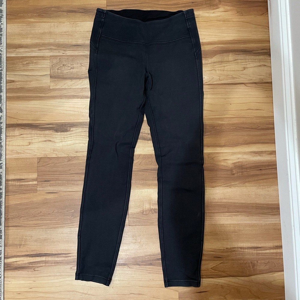 Lululemon thick black straight leg skinny pant